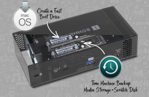 Sonnet Echo Thunderbolt 3 Dock with two slots for M.2 NVMe SSD Sonnet Echo Thunderbolt 3 Dock with two slots for M.2 NVMe SSD